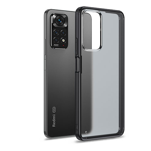 Silikon Schutzhülle Rahmen Tasche Hülle Durchsichtig Transparent WL1 für Xiaomi Redmi Note 11 Pro 5G Schwarz