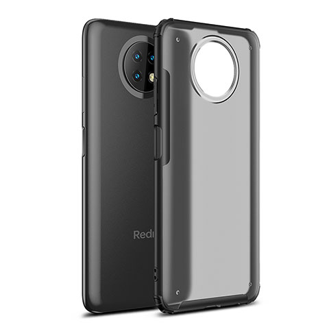 Silikon Schutzhülle Rahmen Tasche Hülle Durchsichtig Transparent WL1 für Xiaomi Redmi Note 9 5G Schwarz