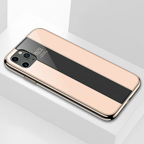 Silikon Schutzhülle Rahmen Tasche Hülle Spiegel F01 für Apple iPhone 11 Pro Max Gold