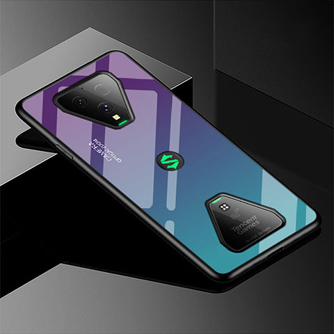Silikon Schutzhülle Rahmen Tasche Hülle Spiegel Farbverlauf Regenbogen für Xiaomi Black Shark 3 Pro Plusfarbig
