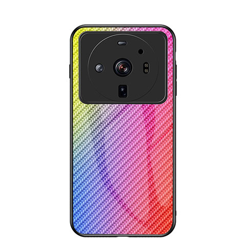 Silikon Schutzhülle Rahmen Tasche Hülle Spiegel Farbverlauf Regenbogen für Xiaomi Mi 12 Ultra 5G Plusfarbig