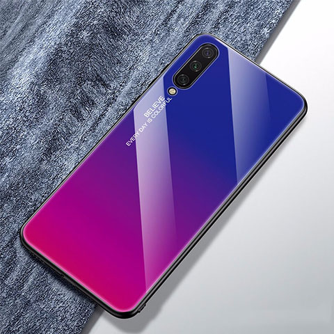 Silikon Schutzhülle Rahmen Tasche Hülle Spiegel Farbverlauf Regenbogen für Xiaomi Mi A3 Pink