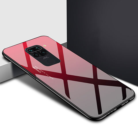 Silikon Schutzhülle Rahmen Tasche Hülle Spiegel Farbverlauf Regenbogen H01 für Xiaomi Redmi 10X 4G Rot