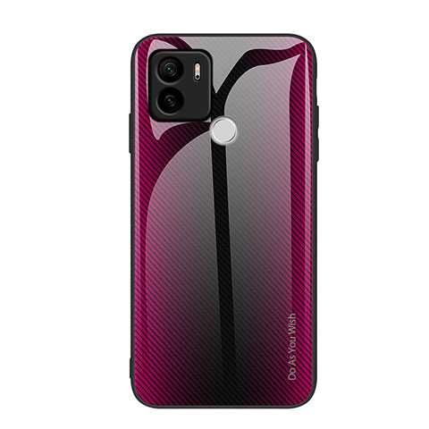 Silikon Schutzhülle Rahmen Tasche Hülle Spiegel Farbverlauf Regenbogen JM1 für Xiaomi Redmi A1 Plus Pink