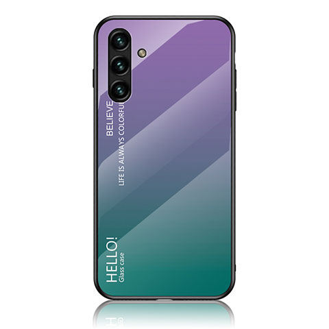 Silikon Schutzhülle Rahmen Tasche Hülle Spiegel Farbverlauf Regenbogen LS1 für Samsung Galaxy A13 5G Plusfarbig