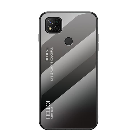 Silikon Schutzhülle Rahmen Tasche Hülle Spiegel Farbverlauf Regenbogen LS1 für Xiaomi Redmi 10A 4G Dunkelgrau