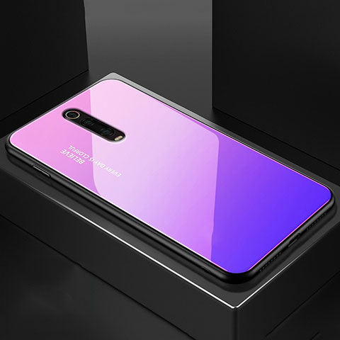 Silikon Schutzhülle Rahmen Tasche Hülle Spiegel für Xiaomi Mi 9T Pro Rosa