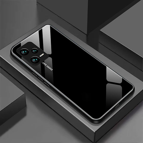 Silikon Schutzhülle Rahmen Tasche Hülle Spiegel für Xiaomi Redmi Note 12 Explorer Schwarz