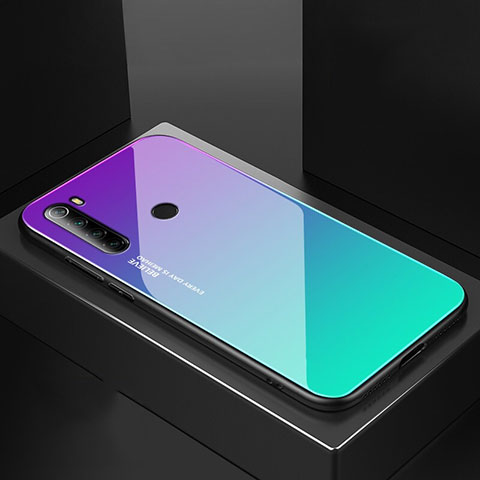 Silikon Schutzhülle Rahmen Tasche Hülle Spiegel für Xiaomi Redmi Note 8 (2021) Grün