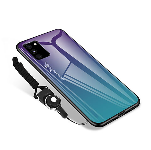 Silikon Schutzhülle Rahmen Tasche Hülle Spiegel M01 für Samsung Galaxy S20 Lite 5G Violett