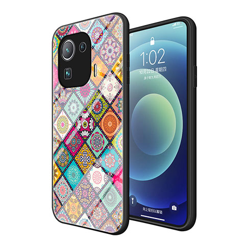 Silikon Schutzhülle Rahmen Tasche Hülle Spiegel M01 für Xiaomi Mi 11 Pro 5G Plusfarbig