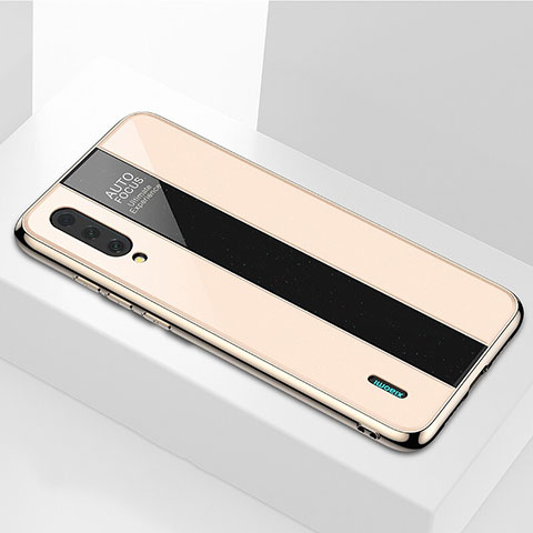 Silikon Schutzhülle Rahmen Tasche Hülle Spiegel M01 für Xiaomi Mi A3 Gold