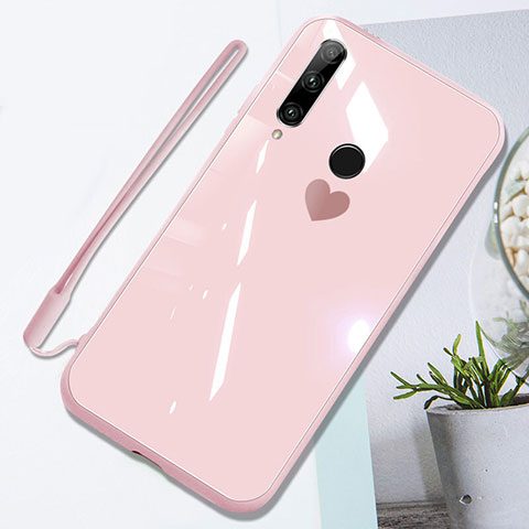 Silikon Schutzhülle Rahmen Tasche Hülle Spiegel T01 für Huawei Honor 20 Lite Rosa