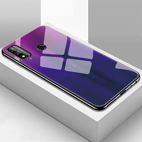 Silikon Schutzhülle Rahmen Tasche Hülle Spiegel T01 für Huawei Nova Lite 3 Plus Violett
