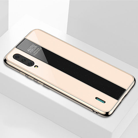 Silikon Schutzhülle Rahmen Tasche Hülle Spiegel T01 für Xiaomi Mi A3 Gold