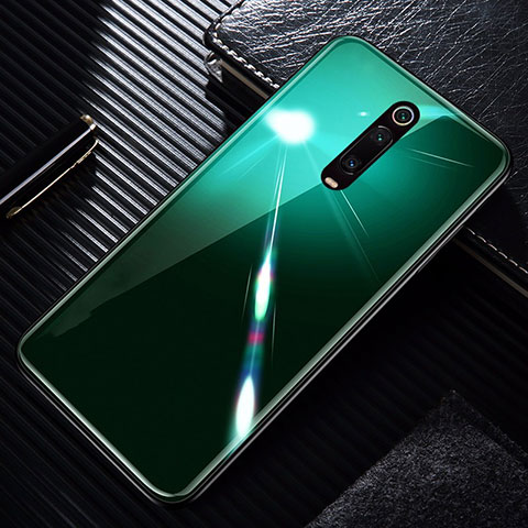 Silikon Schutzhülle Rahmen Tasche Hülle Spiegel T01 für Xiaomi Redmi K20 Pro Grün