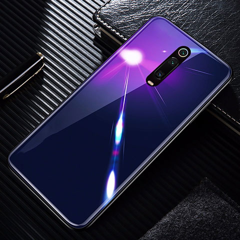 Silikon Schutzhülle Rahmen Tasche Hülle Spiegel T01 für Xiaomi Redmi K20 Pro Violett