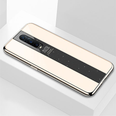 Silikon Schutzhülle Rahmen Tasche Hülle Spiegel T03 für Oppo R17 Pro Gold