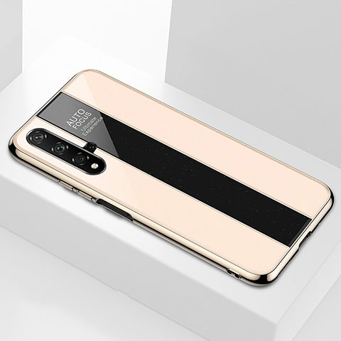 Silikon Schutzhülle Rahmen Tasche Hülle Spiegel T04 für Huawei Honor 20S Gold