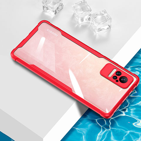 Silikon Schutzhülle Ultra Dünn Flexible Tasche Durchsichtig Transparent BH1 für Xiaomi Civi 1S 5G Rot