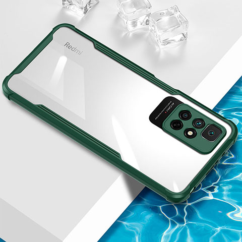 Silikon Schutzhülle Ultra Dünn Flexible Tasche Durchsichtig Transparent BH1 für Xiaomi Poco M4 Pro 5G Grün