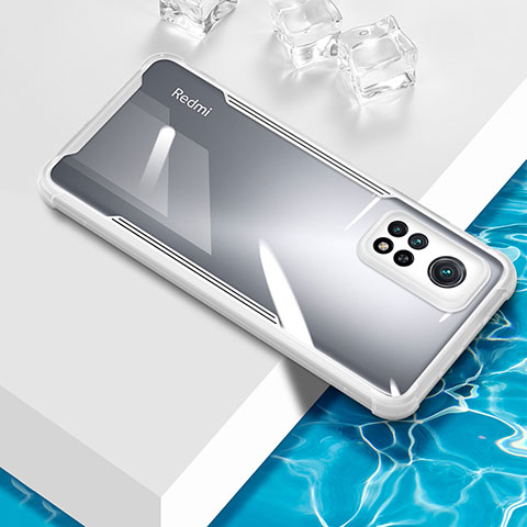 Silikon Schutzhülle Ultra Dünn Flexible Tasche Durchsichtig Transparent BH1 für Xiaomi Redmi Note 11 4G (2022) Weiß