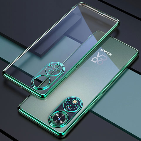 Silikon Schutzhülle Ultra Dünn Flexible Tasche Durchsichtig Transparent H01 für Huawei Nova 9 Grün