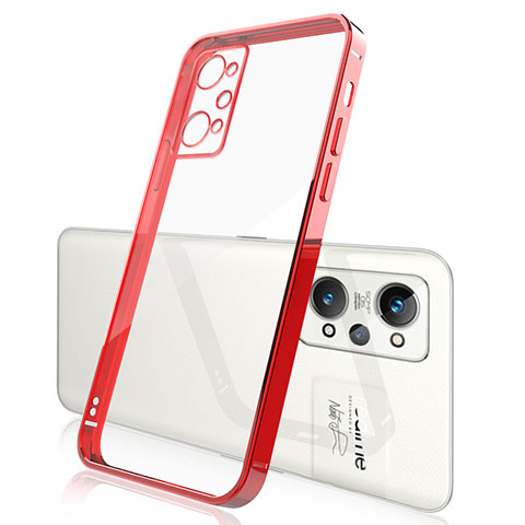 Silikon Schutzhülle Ultra Dünn Flexible Tasche Durchsichtig Transparent H01 für Realme GT Neo 3T 5G Rot