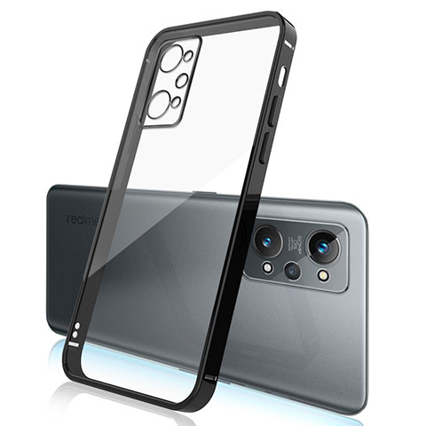 Silikon Schutzhülle Ultra Dünn Flexible Tasche Durchsichtig Transparent H01 für Realme Q5 Pro 5G Schwarz