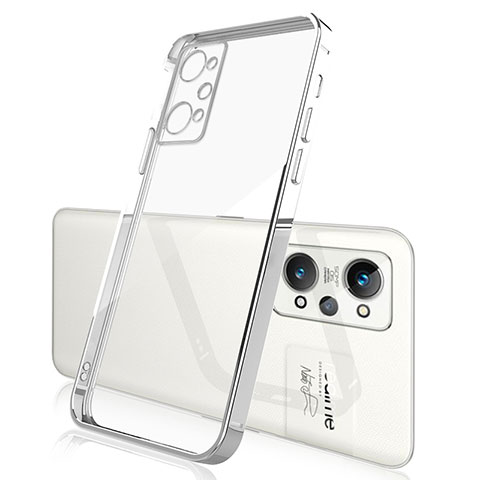 Silikon Schutzhülle Ultra Dünn Flexible Tasche Durchsichtig Transparent H01 für Realme Q5 Pro 5G Silber