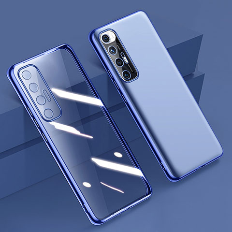 Silikon Schutzhülle Ultra Dünn Flexible Tasche Durchsichtig Transparent H01 für Xiaomi Mi 10S 5G Blau