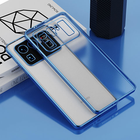 Silikon Schutzhülle Ultra Dünn Flexible Tasche Durchsichtig Transparent H01 für Xiaomi Mi 11 Ultra 5G Blau