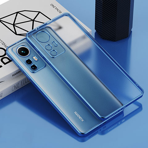 Silikon Schutzhülle Ultra Dünn Flexible Tasche Durchsichtig Transparent H01 für Xiaomi Mi 12S Pro 5G Blau