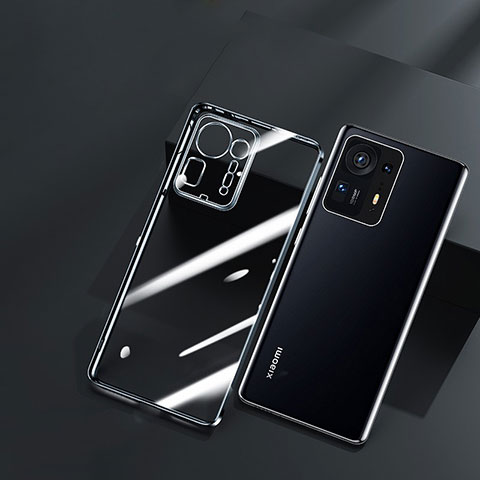 Silikon Schutzhülle Ultra Dünn Flexible Tasche Durchsichtig Transparent H01 für Xiaomi Mi Mix 4 5G Schwarz