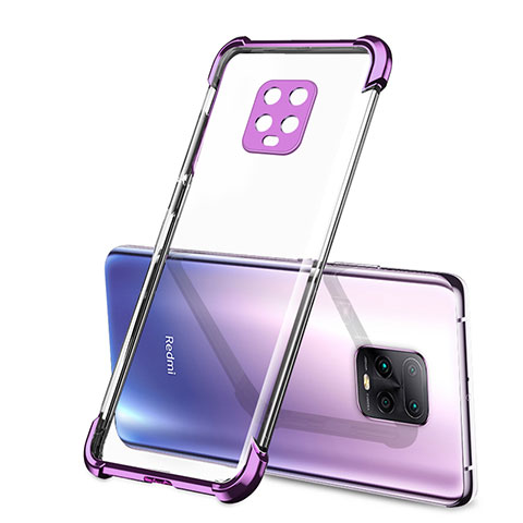 Silikon Schutzhülle Ultra Dünn Flexible Tasche Durchsichtig Transparent H01 für Xiaomi Redmi 10X Pro 5G Violett