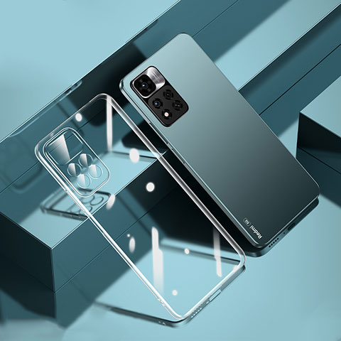 Silikon Schutzhülle Ultra Dünn Flexible Tasche Durchsichtig Transparent H01 für Xiaomi Redmi Note 11 Pro+ Plus 5G Klar