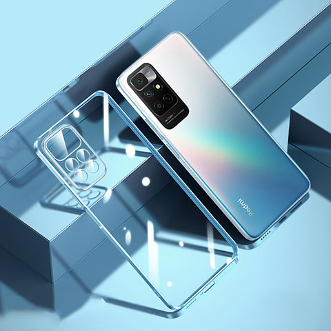 Silikon Schutzhülle Ultra Dünn Flexible Tasche Durchsichtig Transparent H01 für Xiaomi Redmi Note 11S 4G Blau