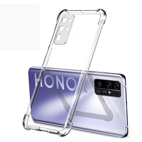 Silikon Schutzhülle Ultra Dünn Flexible Tasche Durchsichtig Transparent H02 für Huawei Honor 30 Klar