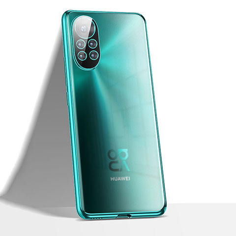 Silikon Schutzhülle Ultra Dünn Flexible Tasche Durchsichtig Transparent H02 für Huawei Nova 8 5G Cyan