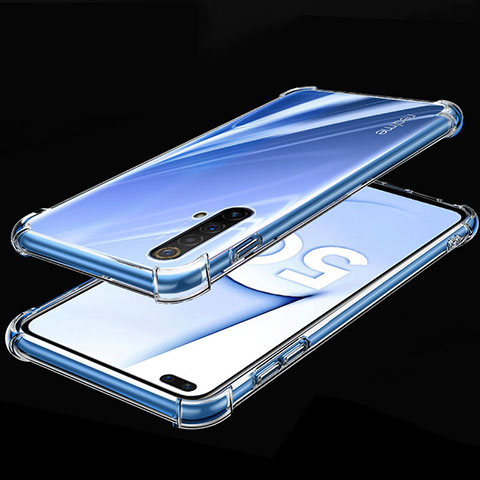 Silikon Schutzhülle Ultra Dünn Flexible Tasche Durchsichtig Transparent H02 für Realme X50m 5G Klar