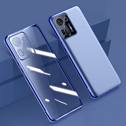 Silikon Schutzhülle Ultra Dünn Flexible Tasche Durchsichtig Transparent H02 für Xiaomi Mi Mix 4 5G Blau