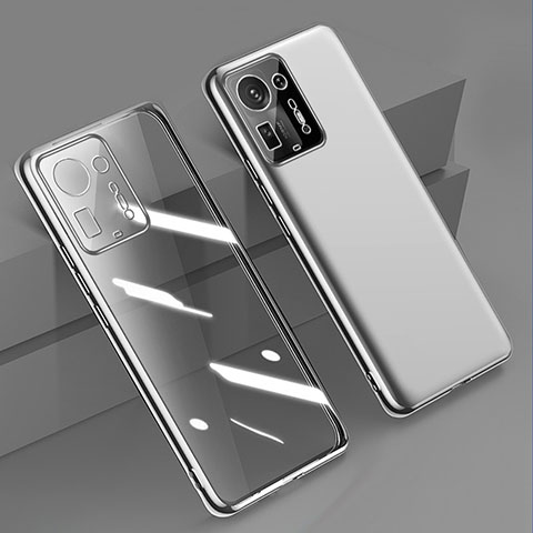 Silikon Schutzhülle Ultra Dünn Flexible Tasche Durchsichtig Transparent H02 für Xiaomi Mi Mix 4 5G Silber