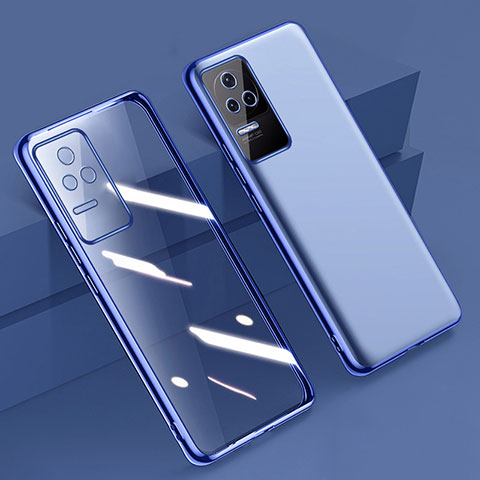 Silikon Schutzhülle Ultra Dünn Flexible Tasche Durchsichtig Transparent H02 für Xiaomi Poco F4 5G Blau