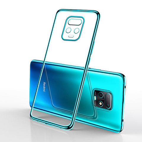 Silikon Schutzhülle Ultra Dünn Flexible Tasche Durchsichtig Transparent H02 für Xiaomi Redmi 10X Pro 5G Cyan