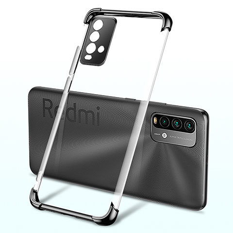 Silikon Schutzhülle Ultra Dünn Flexible Tasche Durchsichtig Transparent H02 für Xiaomi Redmi 9 Power Schwarz