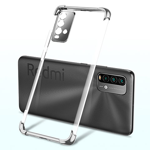 Silikon Schutzhülle Ultra Dünn Flexible Tasche Durchsichtig Transparent H02 für Xiaomi Redmi 9 Power Silber