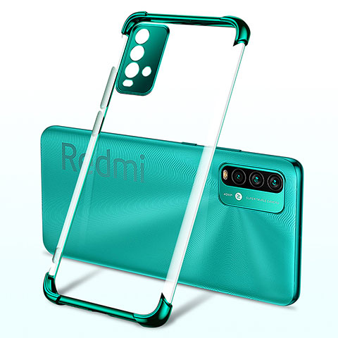 Silikon Schutzhülle Ultra Dünn Flexible Tasche Durchsichtig Transparent H02 für Xiaomi Redmi 9T 4G Grün