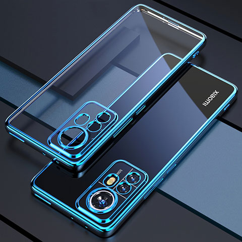 Silikon Schutzhülle Ultra Dünn Flexible Tasche Durchsichtig Transparent H02 für Xiaomi Redmi Note 12S Blau