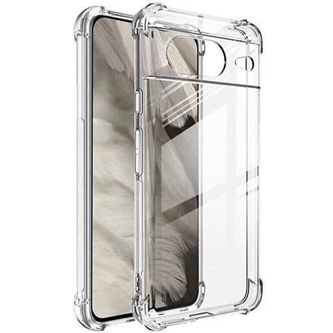 Silikon Schutzhülle Ultra Dünn Flexible Tasche Durchsichtig Transparent H03 für Google Pixel 8 5G Klar