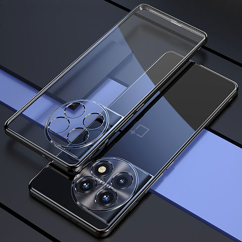 Silikon Schutzhülle Ultra Dünn Flexible Tasche Durchsichtig Transparent H03 für OnePlus 11R 5G Schwarz